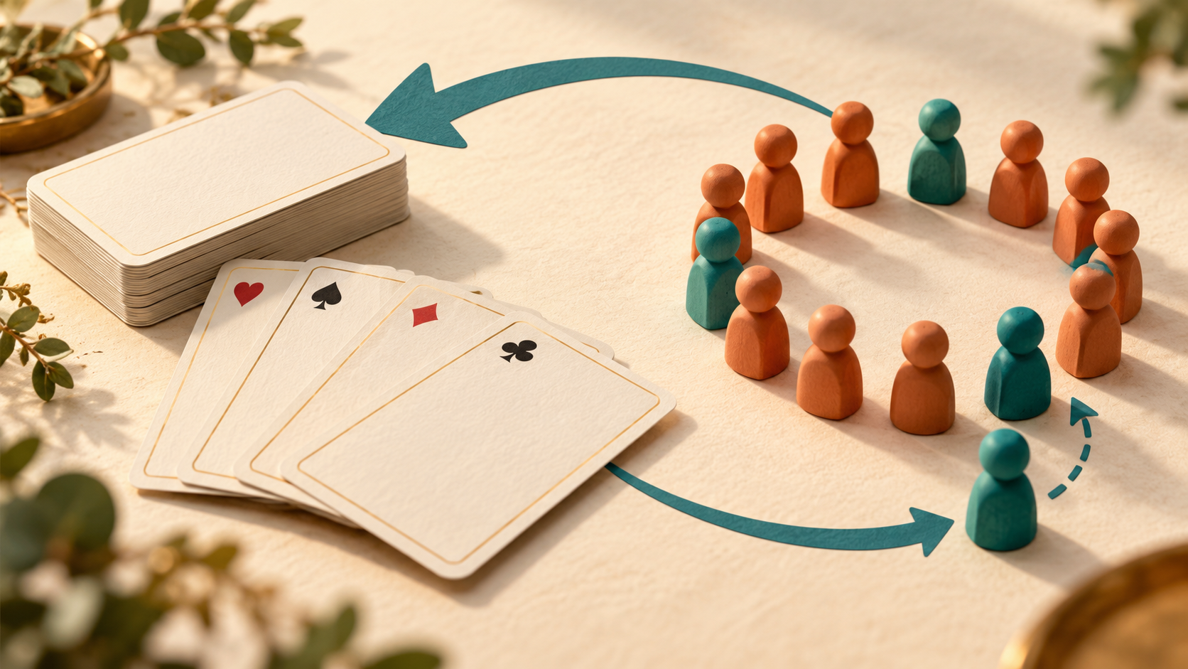 Reverse algorithms: cards, Josephus and outcomes to construct