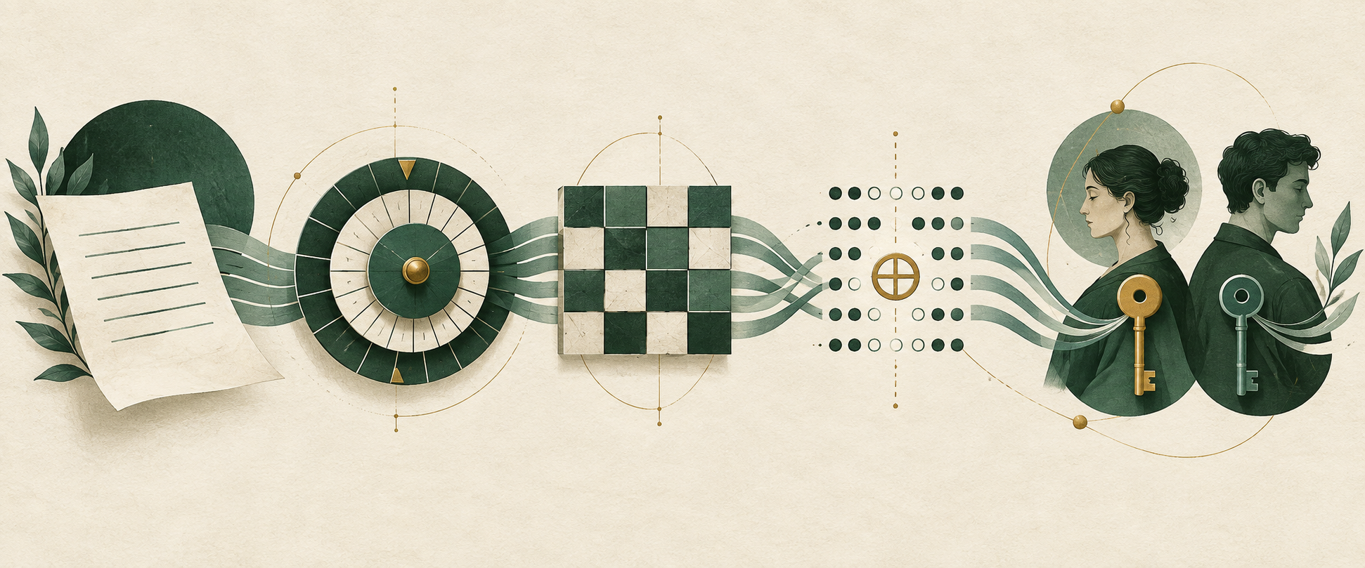Cryptography: four methods, from Caesar to Alice and Bob